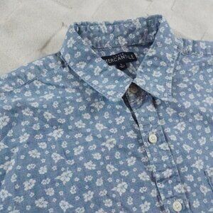 J. Crew Blue Floral Casual Button Down Shirt